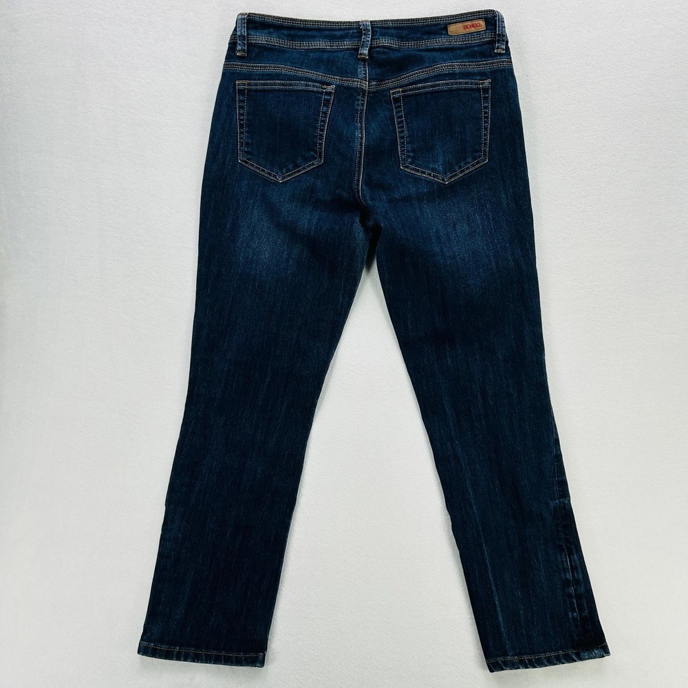 Bongo Jeans Juniors 11 30x26 Blue Mid Rise Straight Dark Wash Stretch Denim - Picture 2 of 16